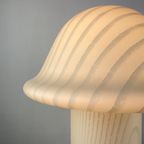 Enormous White Glass Peill And Putzler Mushroom Table Lamp Xxl 1970 thumbnail 6