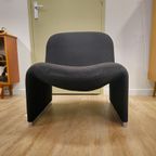 Vintage Giancarlo Piretti Alky Fauteuil Stoel Zwart thumbnail 14