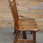 Robuuste Eiken Stoelen Set Van 4 Donker thumbnail 9