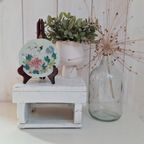Vintage Aardewerk Vaas, Groen Met Zwart En Geel, Seventies thumbnail 12