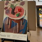 David Hockney, 'Flowers, Apple & Pear On A Table, July 1986 thumbnail 4