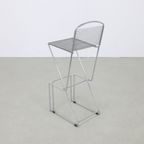 3x Postmoderne Barkruk Chrome, 1980s thumbnail 5