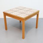 Vintage Deense Salontafel Eiken Keramiek thumbnail 3