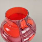 Vintage Rood Glazen Kralik Vaasje thumbnail 3