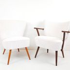 2 Vintage Cocktail Fauteuiltjes | Stoelen Nieuw Gestoffeerd thumbnail 2