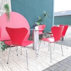 Rode Ronde Xl Eettafel 130 Cm Vintage Space Age Design Tafel thumbnail 17