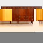 Grote Vintage 5-deurs Mid Century Design Kledingkast, 1960s thumbnail 2