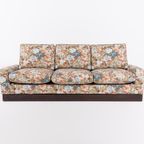 Italian Mid-Century Modern Sofa In Floral Fabric, 1960’S thumbnail 3