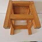 Vintage Krukje Plantentafel Jaren 70 Grenenhouten Tafeltje thumbnail 4
