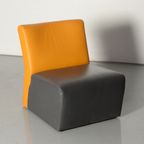 Roels Mileto Fauteuil, Antraciet / Oranje thumbnail 2