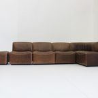 Vintage De Sede Ds15 Bruin Leer Modulair Sofa 1970S thumbnail 6