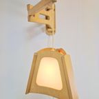 Vintage Grenen Wandlamp Plexiglas Scharnier Lamp ’70 Denmark thumbnail 8