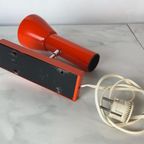 70s Vintage Muurlampje. Retro 1970 70er Oranje. thumbnail 9