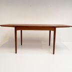 Massief Houten Uitschuifbare Deense Tafel, 1970’S thumbnail 9