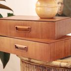 Pair Of Vintage Scandinavian Floating Nightstands thumbnail 2