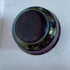 Art Deco Vaas Iridescent Bohemian Glas , Jaren 30 thumbnail 6