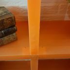 Zeldzame Cubitec Kast Roomdivider Oranje Vintage thumbnail 10