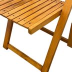 Aldo Jacober - Folding Chair Model ‘Trieste’ - Bazzani Italy - Light Oak (Wood Grain) thumbnail 3