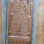 Handgestoken Vintage Speculaasplank Abraham 50 Cm thumbnail 3