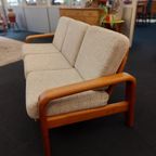 Vintage Deens Design Drie-Zits Bank Teak 70S thumbnail 6