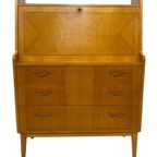 Vintage Secretaire Kastje Zweedse Jaren 60 Werkplek thumbnail 4