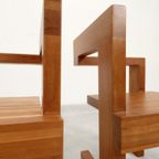 2 Steltman Chairs In The Style Of Gerrit Rietveld thumbnail 18