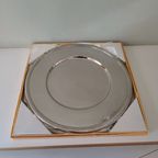 Set Van 4 Inox Onderzetborden, Vervaardigd Door Het Gerenommeerde Huis 'jean Couzon'. thumbnail 6
