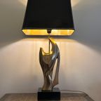 Verguld Bronzen Lamp "Madonna" - Alain Chervet - Frankrijk '70 thumbnail 2