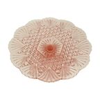 Grote Roze Taartschaal Standaard Depression Glass Art Deco 30Cm thumbnail 9