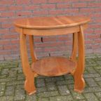 Ronde Salontafel In Een Blanke Kleur thumbnail 2