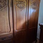 Vintage/antieke Queen Anne Kledingkast 2.54 X 1.85 X 0.54 M thumbnail 6