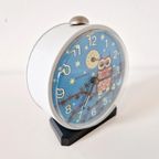 Wehrle Germany Fifties Vintage Wekker Klokje Uil thumbnail 6