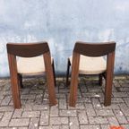 Brutalist Jaren 60 Eetkamerset (uitschuifbare Stafel + 4 Stoelen) thumbnail 15