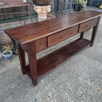 Grote Robuuste Sidetable, Haltafel, Wandconsole thumbnail 3