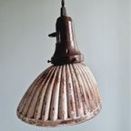 Lot De 3 Suspensions "Gal" En Verre Mercurisé, Années 1930 thumbnail 17