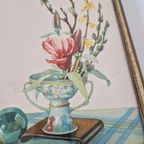 Jaren 40 Vintage Drukprent Achter Glas In Lijst Vintage thumbnail 6
