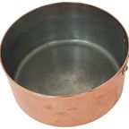 Tagus - Portugal - Set Of 4 - Copper Pots And Pan With Brass Handles - Polished thumbnail 10