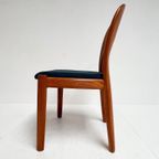 Set Van 4 Niels Koefoed Stoelen Blauw, 1960's thumbnail 3