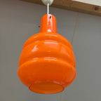 Vintage Opaline Oranje Hanglamp Jaren 60/70 Bajonet Fitting thumbnail 4