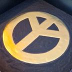 Peace Logo 23Ct Goud Verguld Kunstwerk In Lijst thumbnail 7