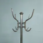 Vintage Tripod Industriële Metalen Chroom Kapstok thumbnail 6