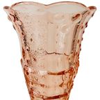 Artdeco Vaas Scailmont Rosaline Roze Glas 1930’s thumbnail 5