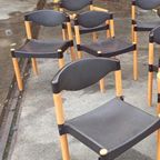 6 Vintage Strax Stoelen, Hartmut Lohmeyer Voor Casala thumbnail 5