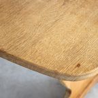 Brutalist Eettafel | Vintage Tafel | Eiken | Verlengbaar (2) thumbnail 10