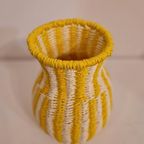 50's Stijl Sisal Vaas Retro Vaas Vintage Vaas thumbnail 4