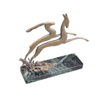 Art Deco Leaping Gazelles - (mb22) thumbnail 3