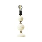 Vintage Tafellamp Frosted Melkglas Messing Hobnail 1970S thumbnail 11