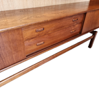 Vintage Teak Houten Wandkast Met Bar, Jaren 60 thumbnail 6