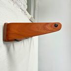 Midcentury Modern Design Kapstok, Hoedenplank 4 Haken Zwart thumbnail 3
