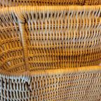 Vintage Italiaans Design Rotan / Rieten Tijdschriftenrek thumbnail 5